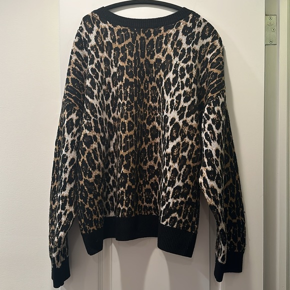 The Kooples cheetah sweater oversized size small - Picture 6 of 9